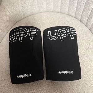 UPPPER Black Neoprene Knee Sleeves - Pair